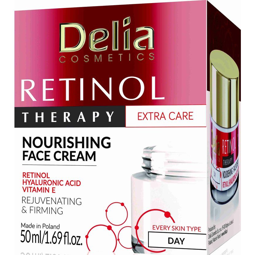 Delia Cosmetics Retinol Therapy Výživný Denní Pleťový Krém 50ml 